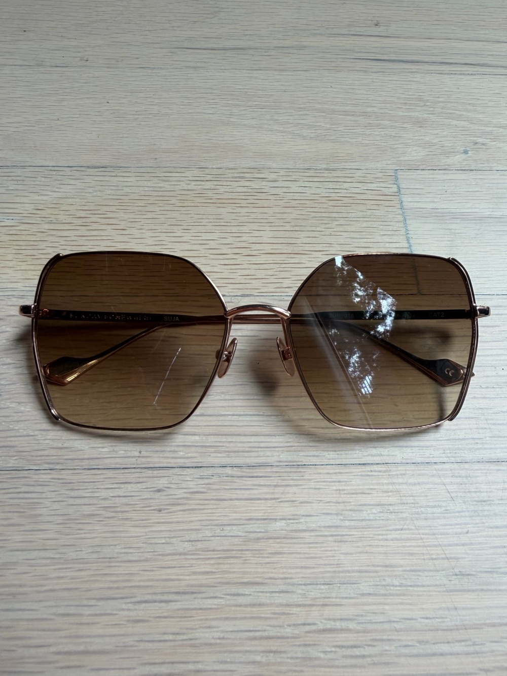 Women's Brown Gradient Square Sunglasses - SUJA